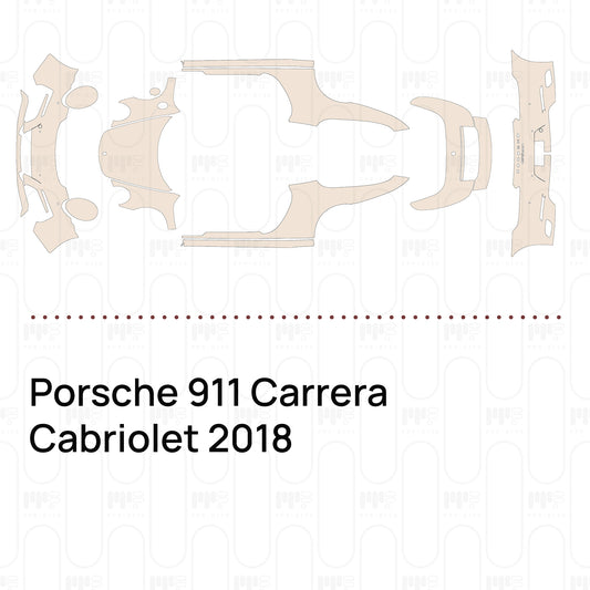 Voorgesneden PPF Porsche 911 Carrera Cabriolet 2018