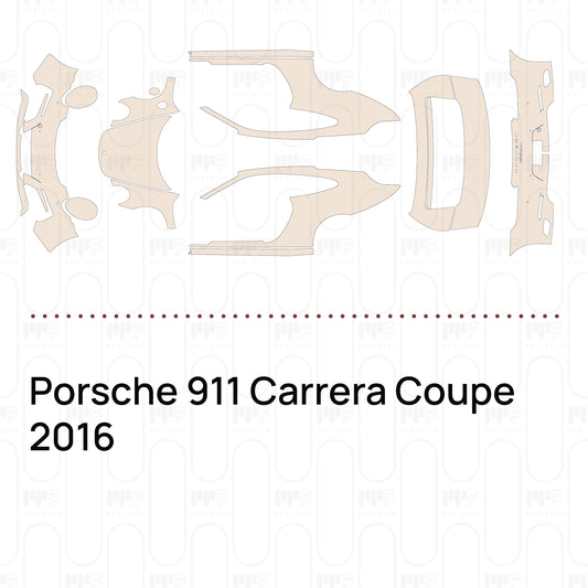 Voorgesneden PPF Porsche 911 Carrera Coupe 2016