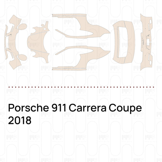 Voorgesneden PPF Porsche 911 Carrera Coupe 2018