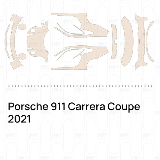 Voorgesneden PPF Porsche 911 Carrera Coupe 2021