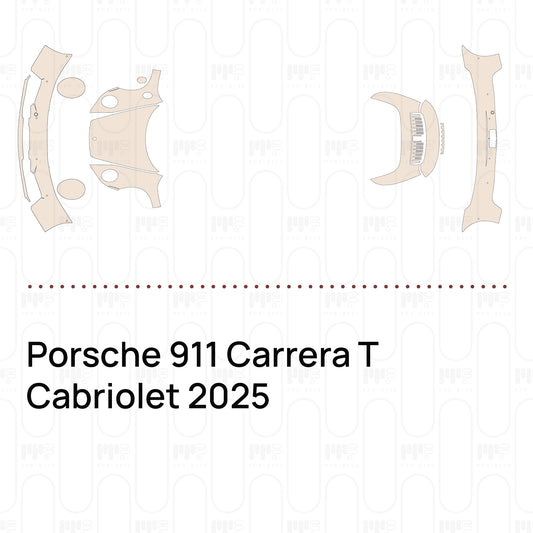 Voorgesneden PPF Porsche 911 Carrera T Cabriolet 2025