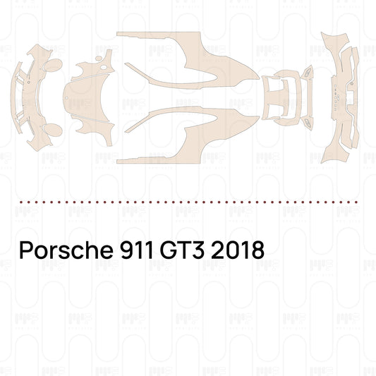 Voorgesneden PPF Porsche 911 GT3 2018