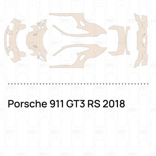 Voorgesneden PPF Porsche 911 GT3 RS 2018