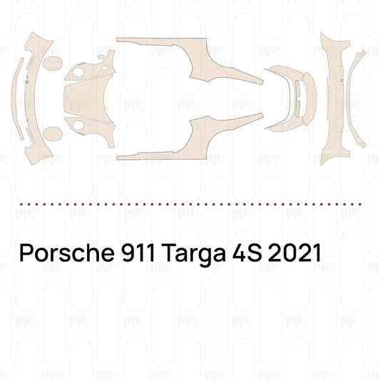 Voorgesneden PPF Porsche 911 Targa 4S 2021