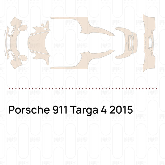 Voorgesneden PPF Porsche 911 Targa 4 2015