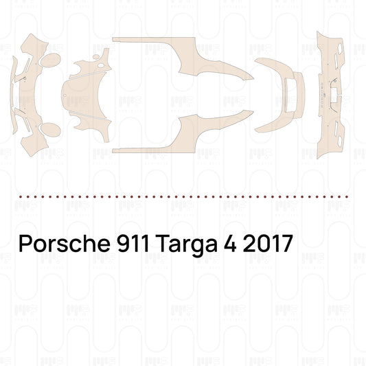 Voorgesneden PPF Porsche 911 Targa 4 2017