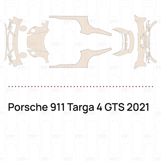 Voorgesneden PPF Porsche 911 Targa 4 GTS 2021