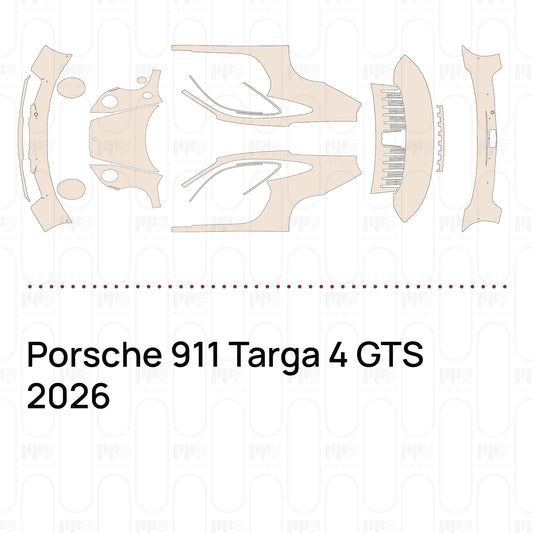 Voorgesneden PPF Porsche 911 Targa 4 GTS 2026