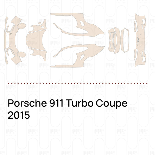 Voorgesneden PPF Porsche 911 Turbo Coupe 2015