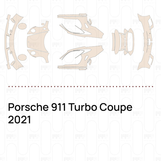 Voorgesneden PPF Porsche 911 Turbo Coupe 2021