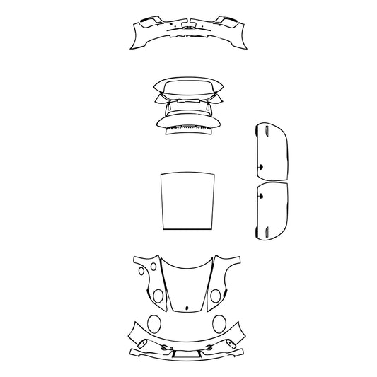 Pre-Cut PPF Porsche 911 Turbo Coupe 2022 - PPF-Kits