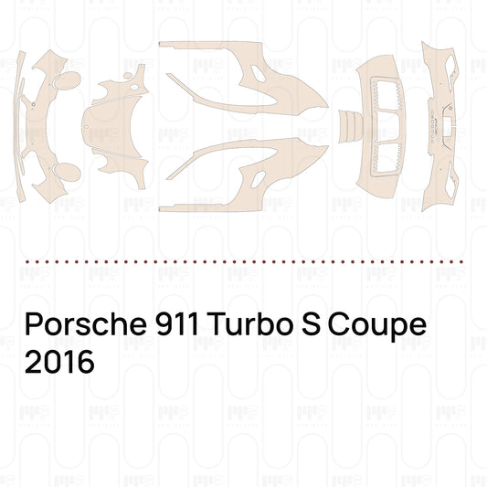 Voorgesneden PPF Porsche 911 Turbo S Coupe 2016