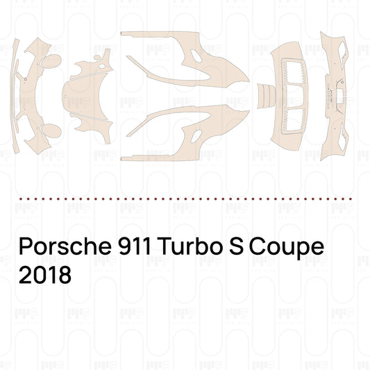 Voorgesneden PPF Porsche 911 Turbo S Coupe 2018