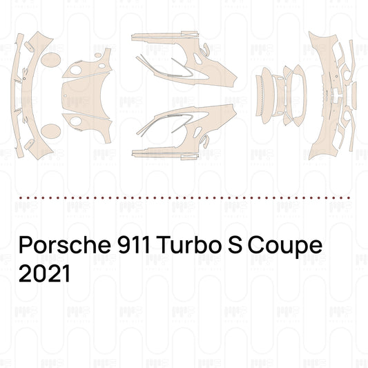 Voorgesneden PPF Porsche 911 Turbo S Coupe 2021
