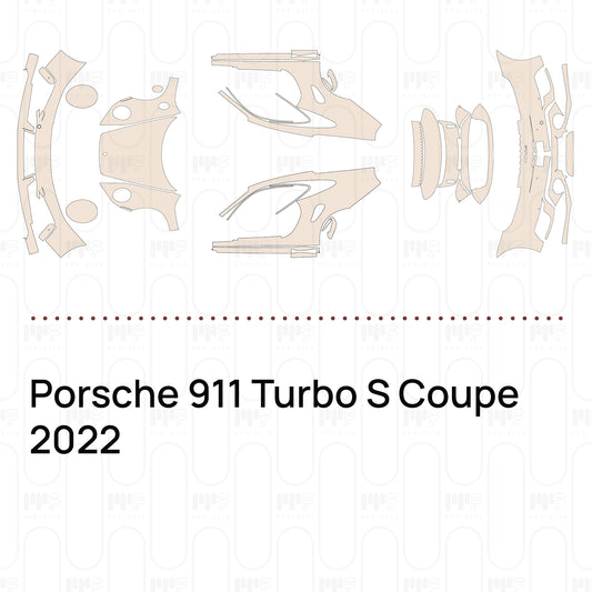 Voorgesneden PPF Porsche 911 Turbo S Coupe 2022
