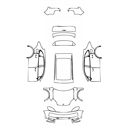 Pre-Cut PPF Porsche Cayenne Cayenne E-Hybrid 2025 - PPF-Kits