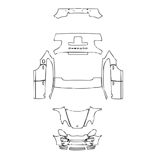Pre-Cut PPF Porsche Cayenne Cayenne S 2011 - PPF-Kits