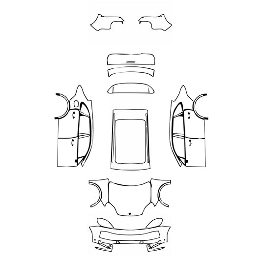 Pre-Cut PPF Porsche Cayenne Cayenne S 2024 - PPF-Kits