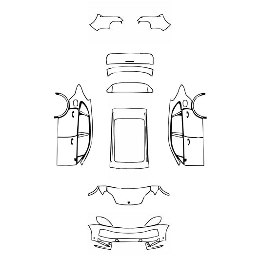 Pre-Cut PPF Porsche Cayenne Cayenne S E-Hybrid 2024 - PPF-Kits
