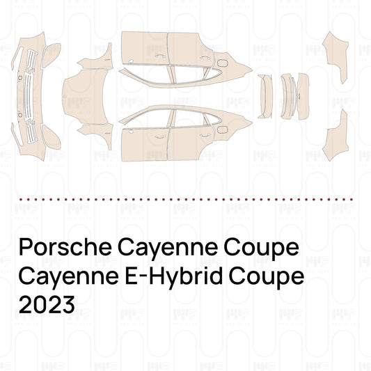 Voorgesneden PPF Porsche Cayenne Coupe Cayenne E-Hybrid Coupe 2023