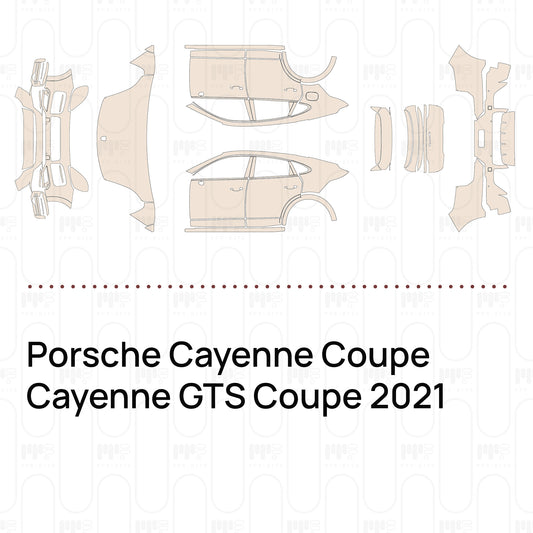 Voorgesneden PPF Porsche Cayenne Coupe Cayenne GTS Coupe 2021