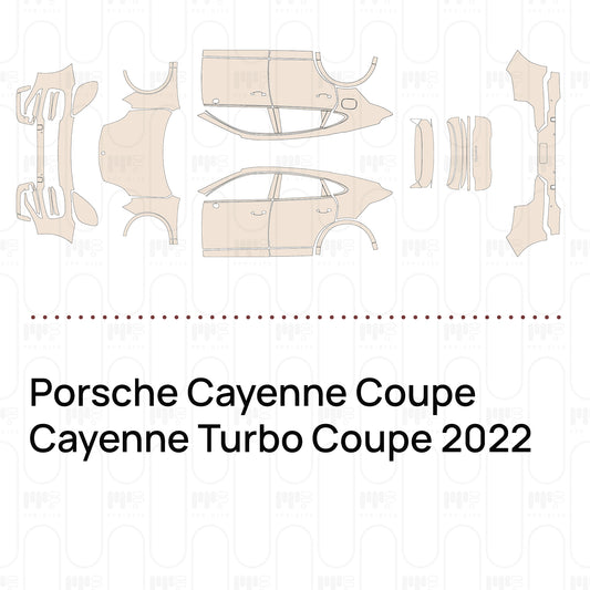 Voorgesneden PPF Porsche Cayenne Coupe Cayenne Turbo Coupe 2022