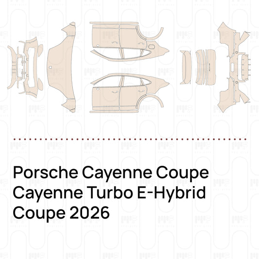 Voorgesneden PPF Porsche Cayenne Coupe Cayenne Turbo E-Hybrid Coupe 2026