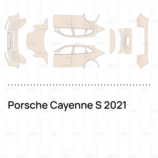 Voorgesneden PPF Porsche Cayenne S 2021