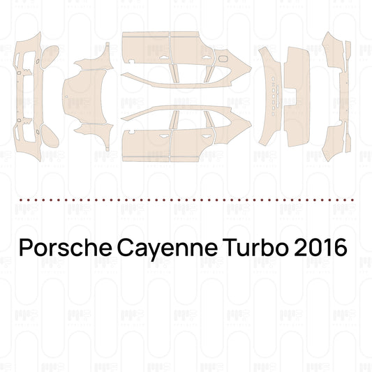 Voorgesneden PPF Porsche Cayenne Turbo 2016