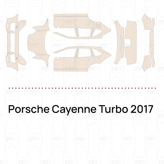 Voorgesneden PPF Porsche Cayenne Turbo 2017