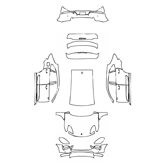 Pre-Cut PPF Porsche Macan Macan GTS 2020 - PPF-Kits