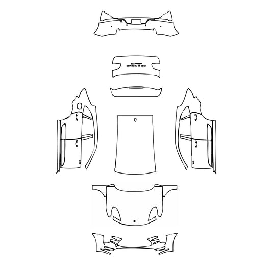 Pre-Cut PPF Porsche Macan Macan Turbo 2018 - PPF-Kits
