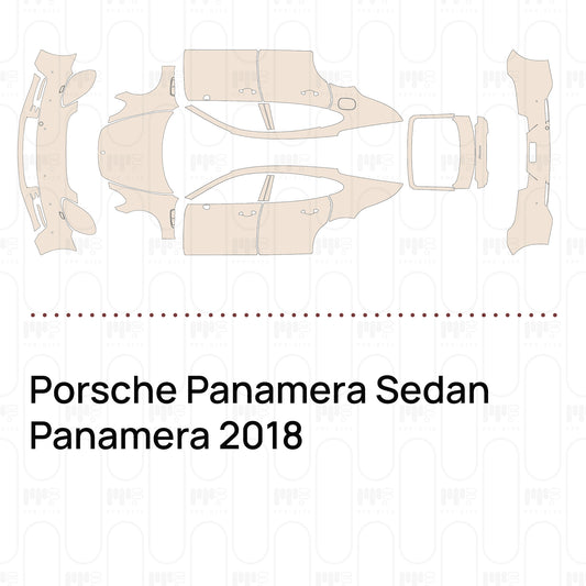 Voorgesneden PPF Porsche Panamera Sedan Panamera 2018