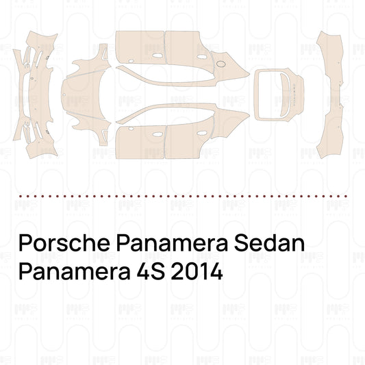 Voorgesneden PPF Porsche Panamera Sedan Panamera 4S 2014