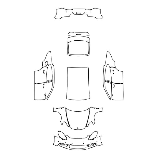 Pre-Cut PPF Porsche Panamera Sedan Panamera 4S 2020 - PPF-Kits