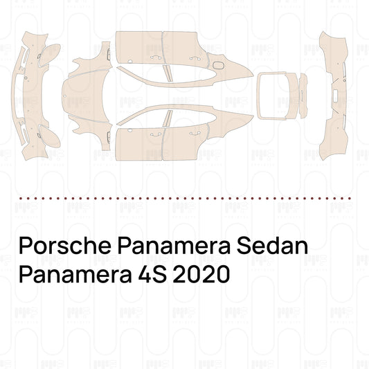Voorgesneden PPF Porsche Panamera Sedan Panamera 4S 2020