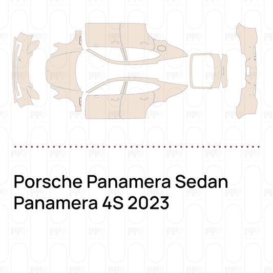 Voorgesneden PPF Porsche Panamera Sedan Panamera 4S 2023
