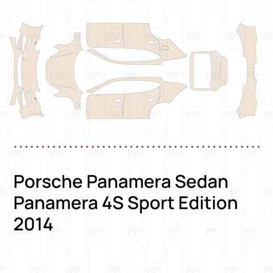 Voorgesneden PPF Porsche Panamera Sedan Panamera 4S Sport Edition 2014