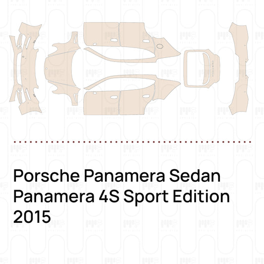 Voorgesneden PPF Porsche Panamera Sedan Panamera 4S Sport Edition 2015