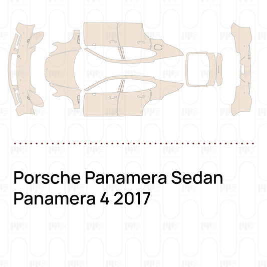 Voorgesneden PPF Porsche Panamera Sedan Panamera 4 2017