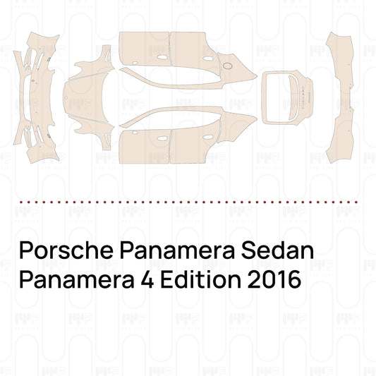 Voorgesneden PPF Porsche Panamera Sedan Panamera 4 Edition 2016