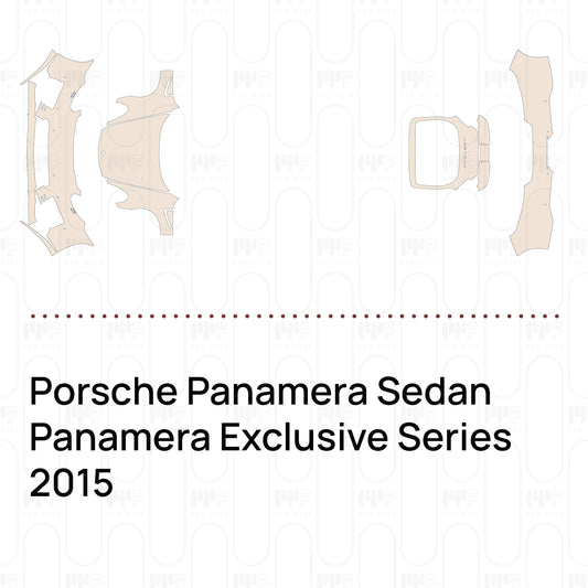 Voorgesneden PPF Porsche Panamera Sedan Panamera Exclusive Series 2015