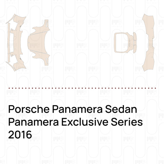 Voorgesneden PPF Porsche Panamera Sedan Panamera Exclusive Series 2016