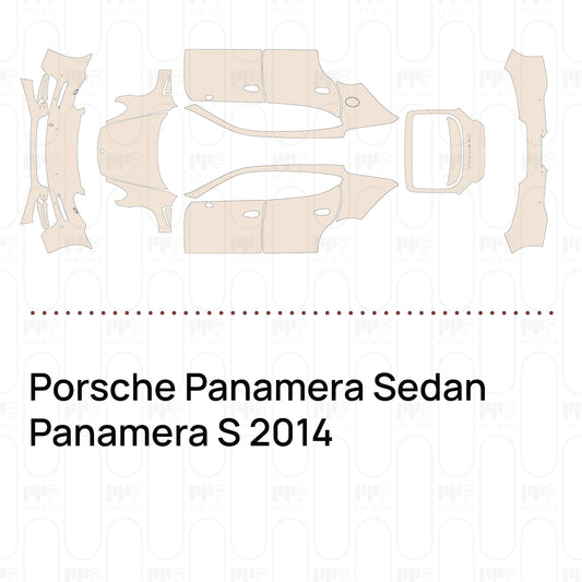 Voorgesneden PPF Porsche Panamera Sedan Panamera S 2014