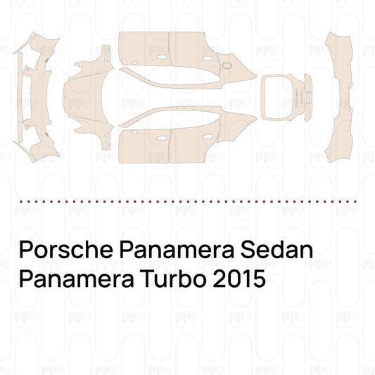 Voorgesneden PPF Porsche Panamera Sedan Panamera Turbo 2015