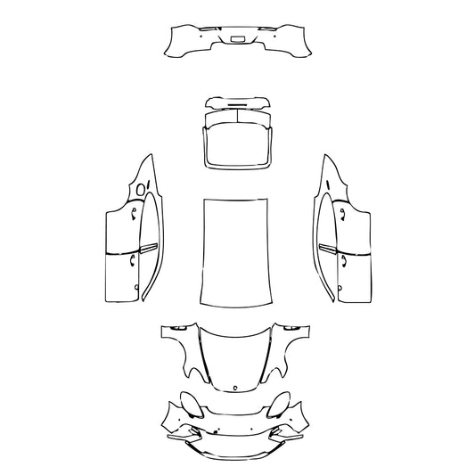 Pre-Cut PPF Porsche Panamera Sedan Panamera Turbo Executive 2020 - PPF-Kits