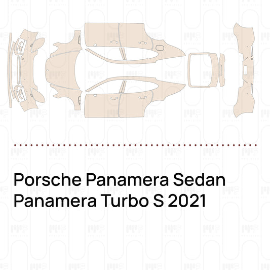 Voorgesneden PPF Porsche Panamera Sedan Panamera Turbo S 2021