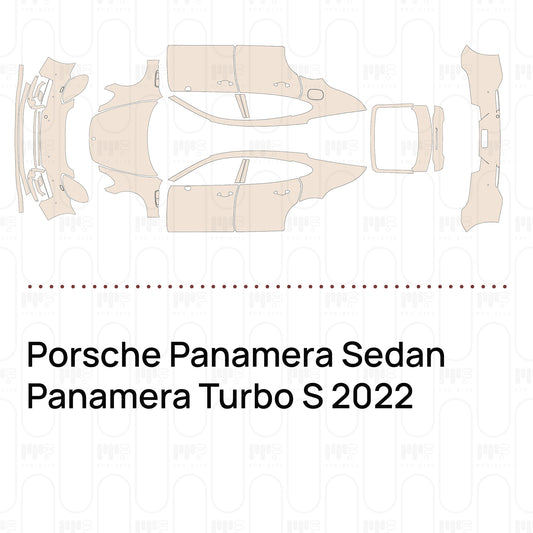 Voorgesneden PPF Porsche Panamera Sedan Panamera Turbo S 2022