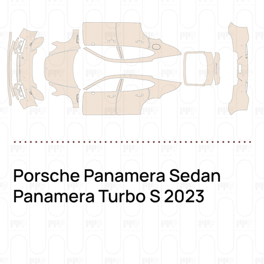 Voorgesneden PPF Porsche Panamera Sedan Panamera Turbo S 2023