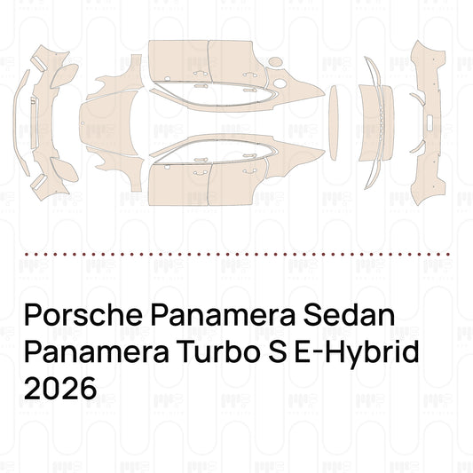 Voorgesneden PPF Porsche Panamera Sedan Panamera Turbo S E-Hybrid 2026